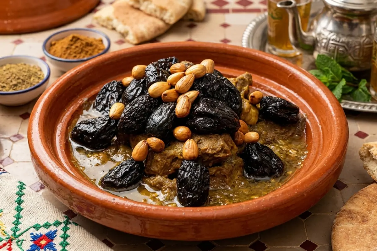 Lamb Tagine with Apricots and Almonds - Authentic Moroccan Recipe | Macooking